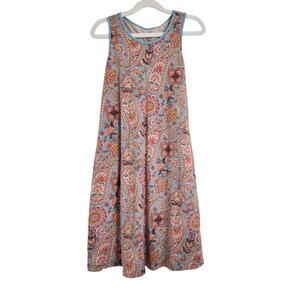 Lands' End Girls Multicolor Sleeveless Dress 10 12